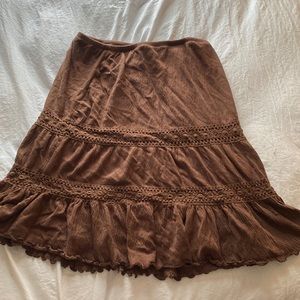 Brown skirt